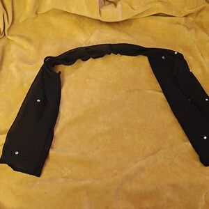 Black Mesh Rhinestone Shrug